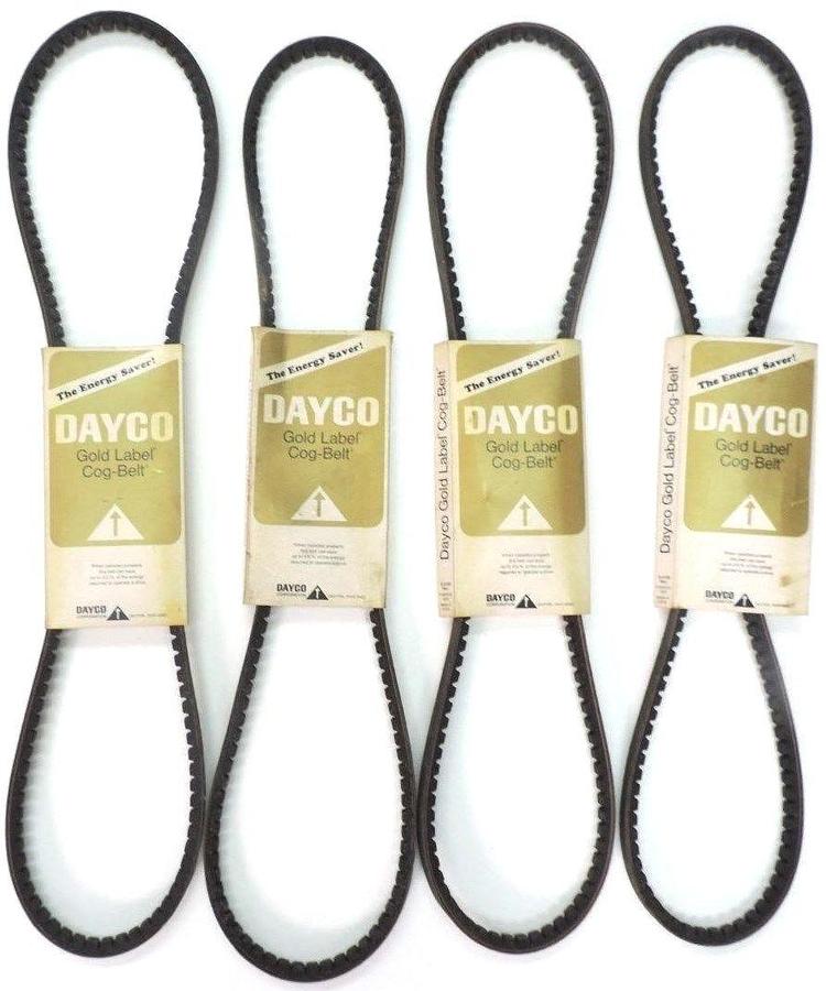 Used LOT OF 4 NEW DAYCO AX51 GOLD LABEL COG BELTS