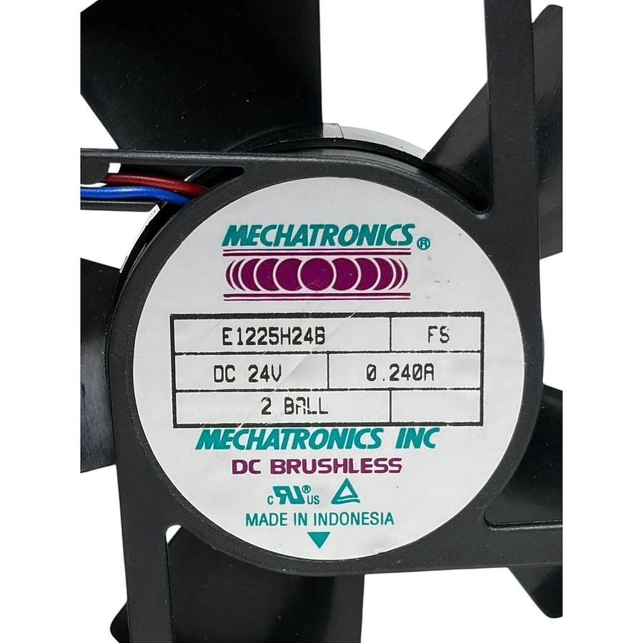 Lot of 2 Mechatronics E1225H24B 120mm DC Brushless Axial Fan 24VDC 0.240A 2 Ball