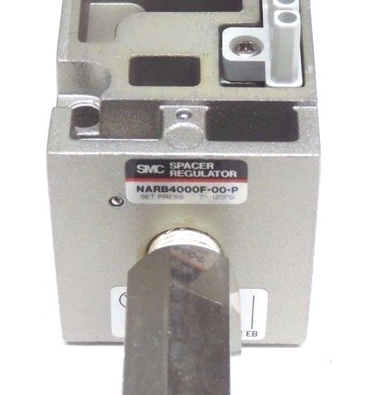 Used NEW SMC NARB4000F-00-P SPACER REGULATOR VALVE W/ 150 PSI GAUGE NARB4000F00P