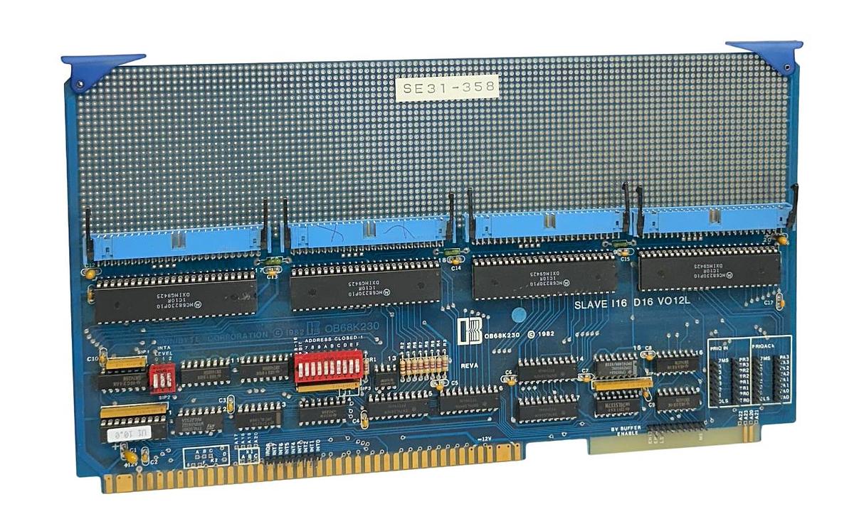 Used OMNIBYTE CORPORATION OB68K230 / CTS01348 / 668-0611 SLAVE 16 D16 VO12L PCB USNP