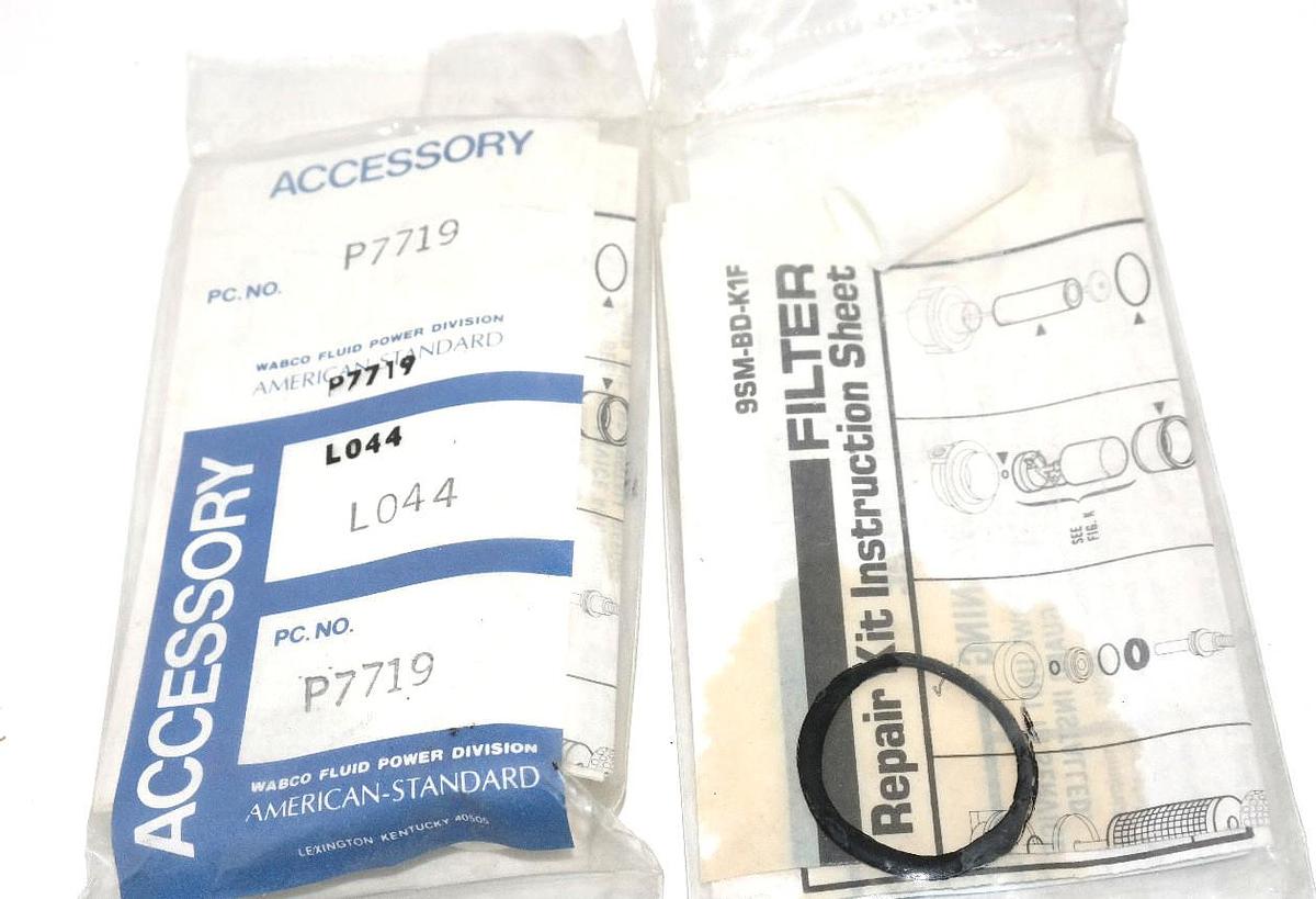 Used LOT OF 2 NEW AMERICAN-STANDARD L044 REPAIR KITS P7719 FILTER 9SM-BD-K1F
