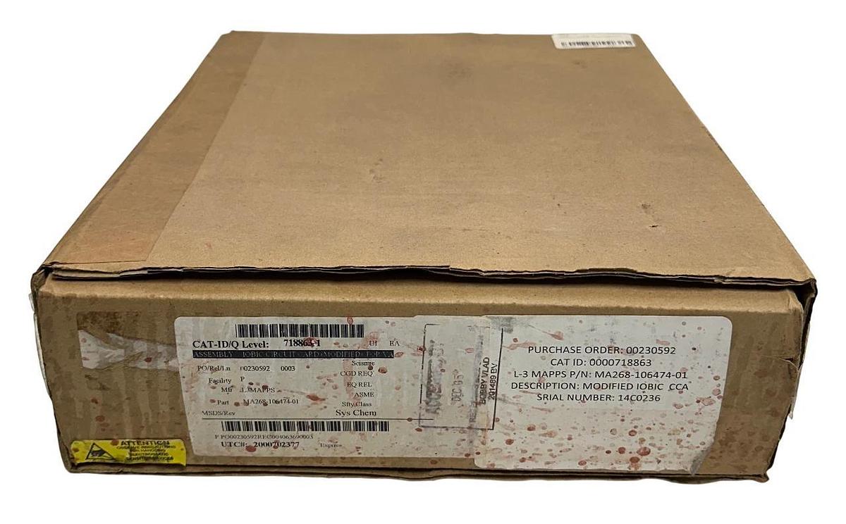 L3 MAPPS CAE MA268-106474-01 / MA32436.04.2.268 MODIFIED IOBIC CCA BOARD NSMP