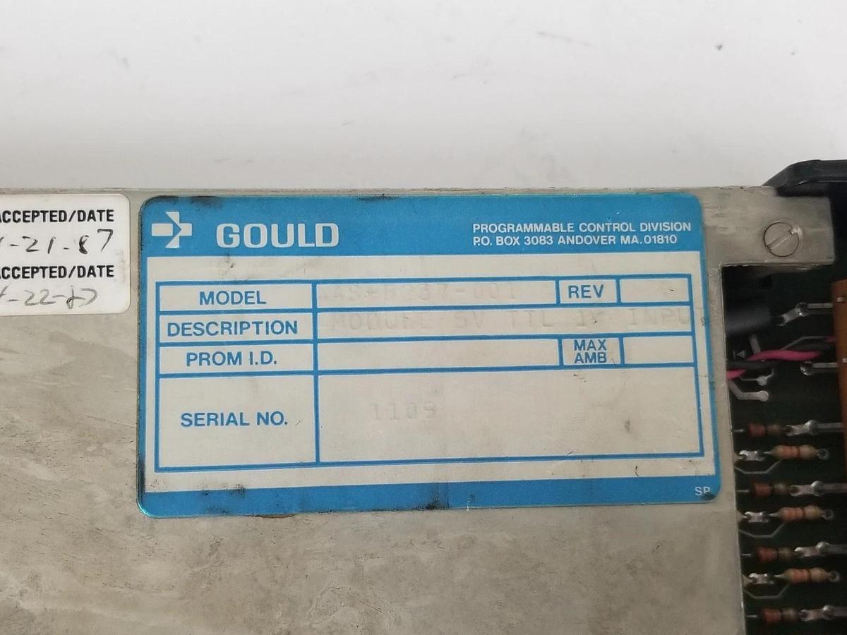 Used GOULD / MODICON AS-B237-001 INPUT MODULE +5VTTL ASB237001
