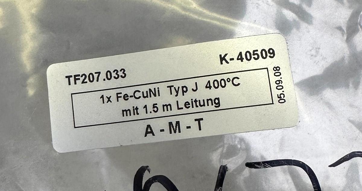 Used NEW A-M-T TF207.033 / TF207033 THERMOELEMENTS K-40509 1.5M