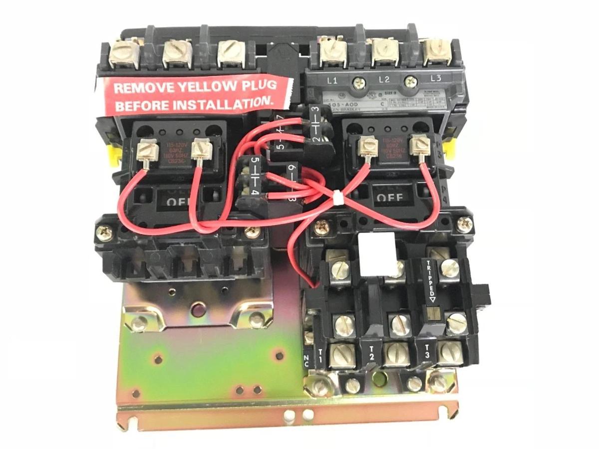 NIB ALLEN BRADLEY 505-AOD SERIES C SIZE 0 PHASE 3 REVERSING STARTER 505AOD