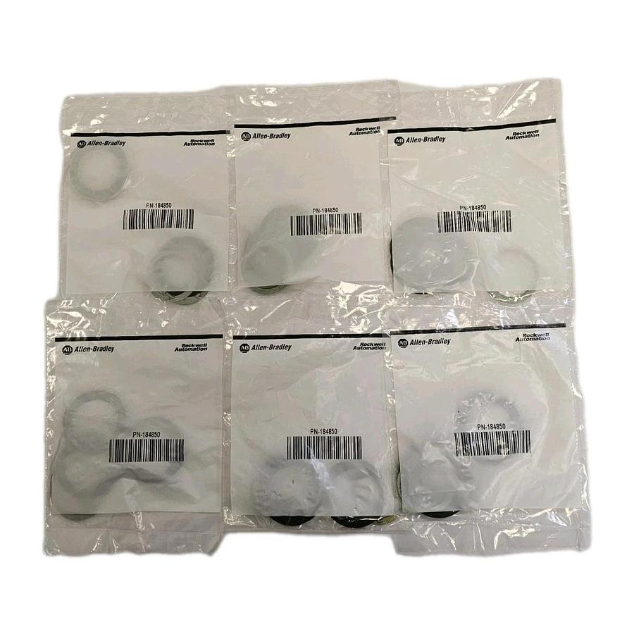 Used LOT OF 6 NEW ALLEN BRADLEY PN-184850 PUSHBUTTON O-RING KITS 184850
