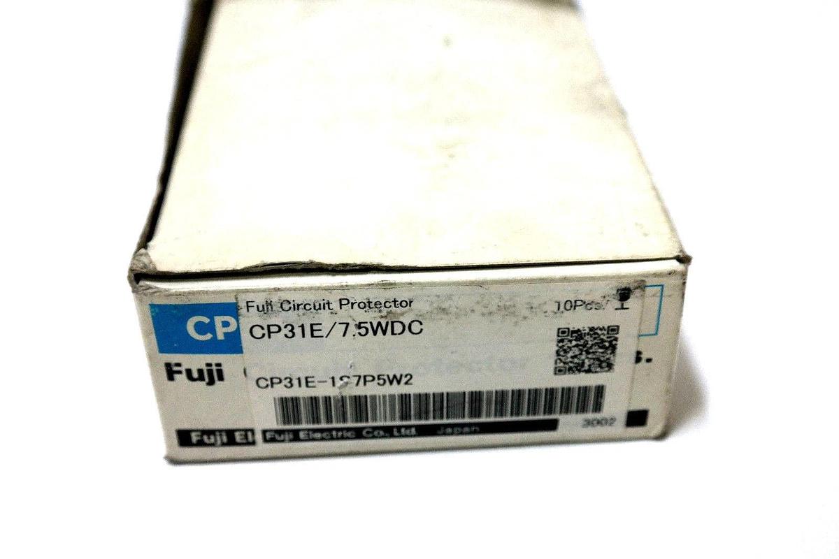 NIB FUJI ELECTRIC CP31E-7.5WDC CIRCUIT BREAKER 7.5AMP 1POLE W/ AUX SWITCH QTY:10