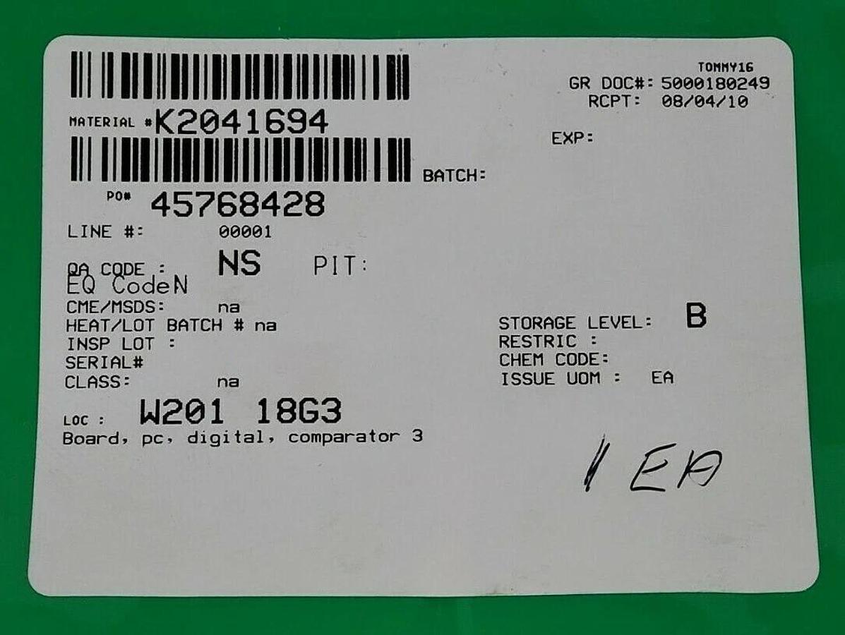 Used HAGAN 398545 DIGITAL COMP 3 BOARD REV. C 398542-002