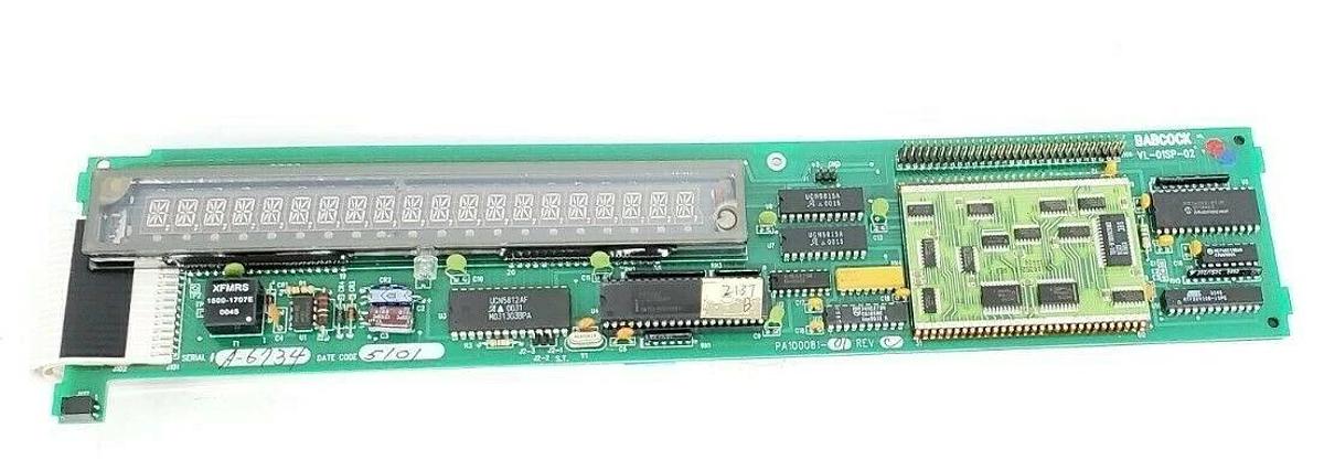 Used BABCOCK VL-01SP-02 PC BOARD DISPLAY ASSEMBLY PA100081-01 REV. C