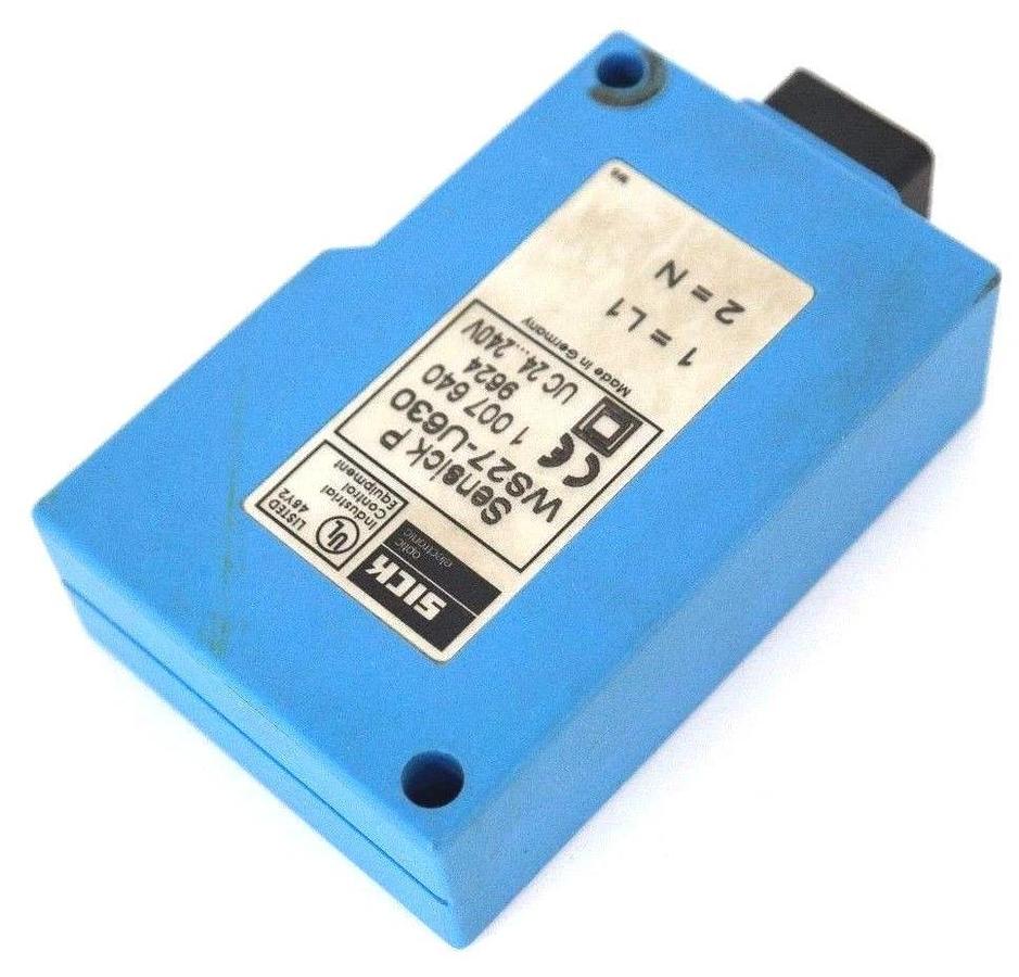 Used SICK OPTIC WS27-U630 PHOTOELECTRIC 24-240V, 2VA, WS27U630
