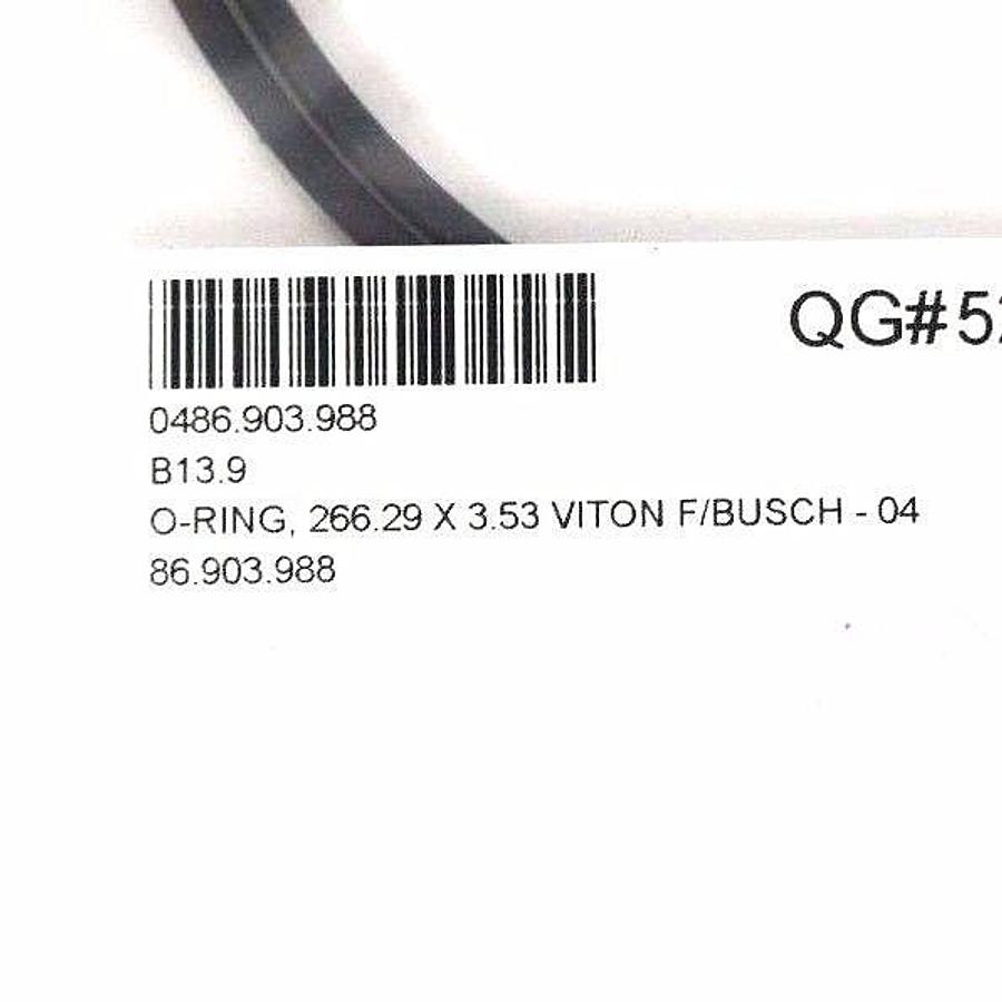 Used NEW ATLAS COPCO CHICAGO 0486.903.988 O-RING, 266.29 X 3.53 VITON F/BUSCH