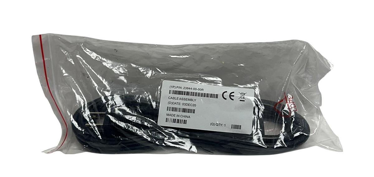 Used 5 ZEBRA 23844-00-00R / 238440000R OEM CABLE ASSEMBLIES BLACK 7.5' LENGTH NSMP