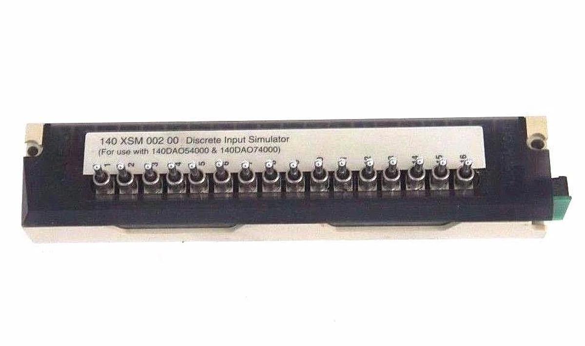 Used MODICON 140XSM00200 DISCRETE SIMULATOR MODULE 16PT