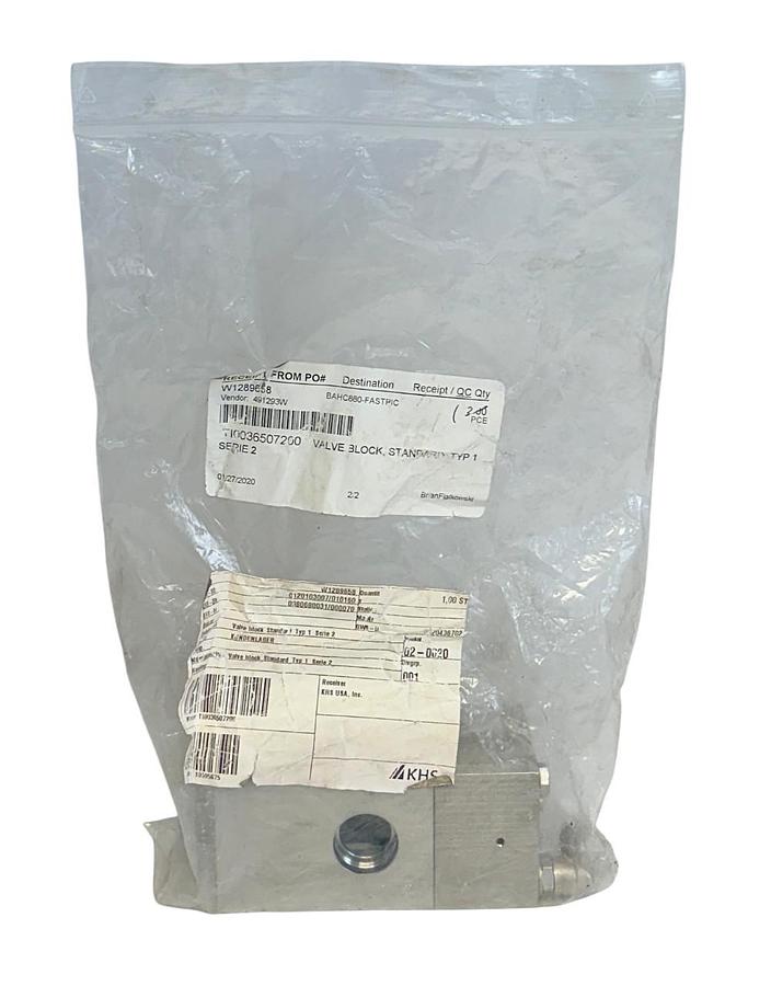 KHS TI0036507200 / TI0036507100 SERIES 2 VALVE BLOCK STANDARD TYPE 1 NSNP