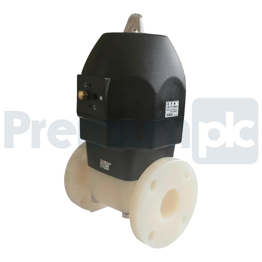 Asahi AV Type 14 Pneumatic Actuated Diaphragm Valve PTFE 2" A14NGUEFA050 NSMP