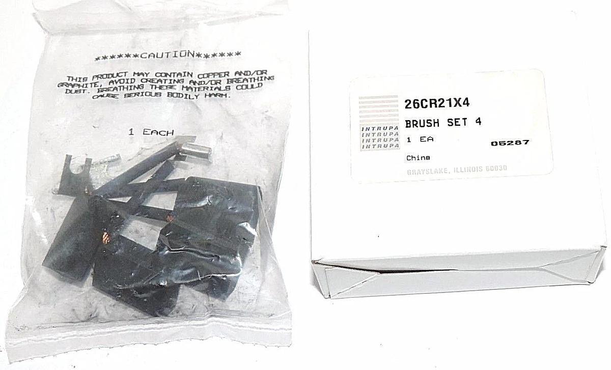 Used NIB INTRUPA 26CR21X4 BRUSH SET 4