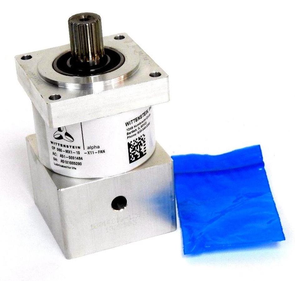 Used NEW WITTENSTEIN INC. ALPHA CP 060-MX1-10 GEAR REDUCER CP060MX110X11FAN