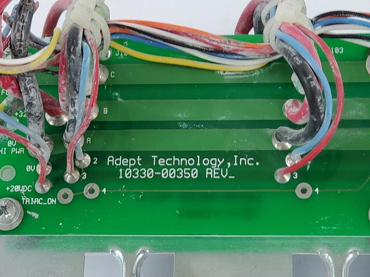 Used ADEPT TECHNOLOGY 10330-00350 CONNECTOR BOARD 20330-00350 REV. A 40336-30030-A