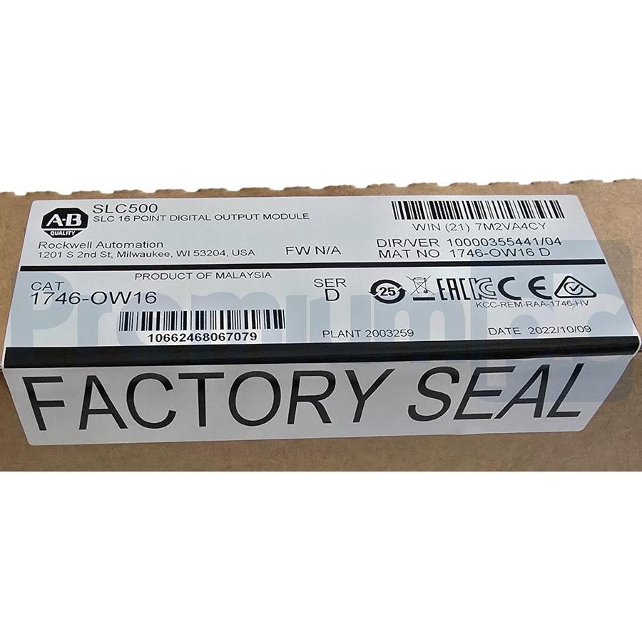 Used ALLEN BRADLEY 1746-OW16 /D SLC500 16-CH RELAY OUTPUT MODULE 1746OW16 2022 NSFS