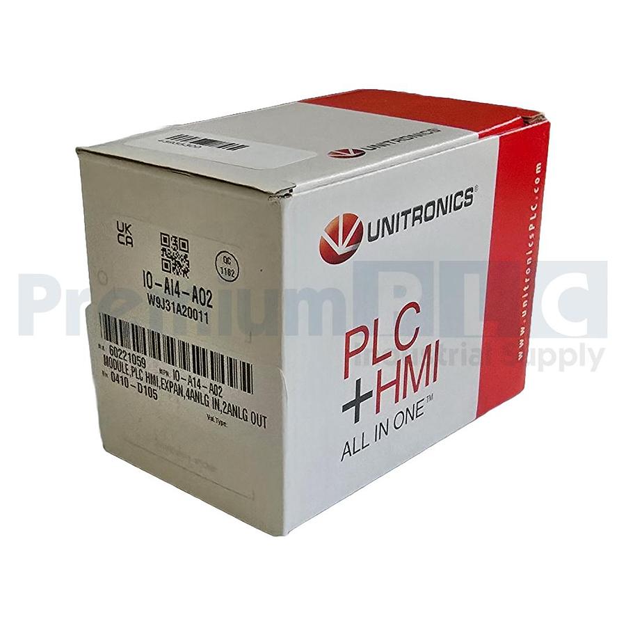 Used NEW UNITRONICS IO-AI4-AO2 / IOAI4AO2 VISION I/O EXPANSION MODULE 24VDC NSMP