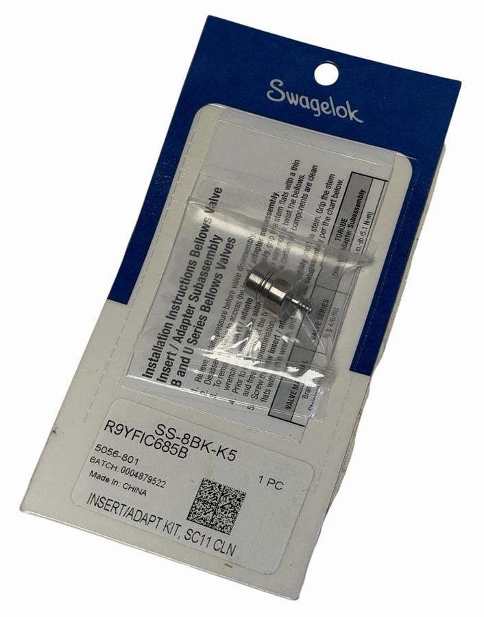 NEW SWAGELOK SS-8BK-K5 INSERT/ADAPT KIT, SC11 CLN