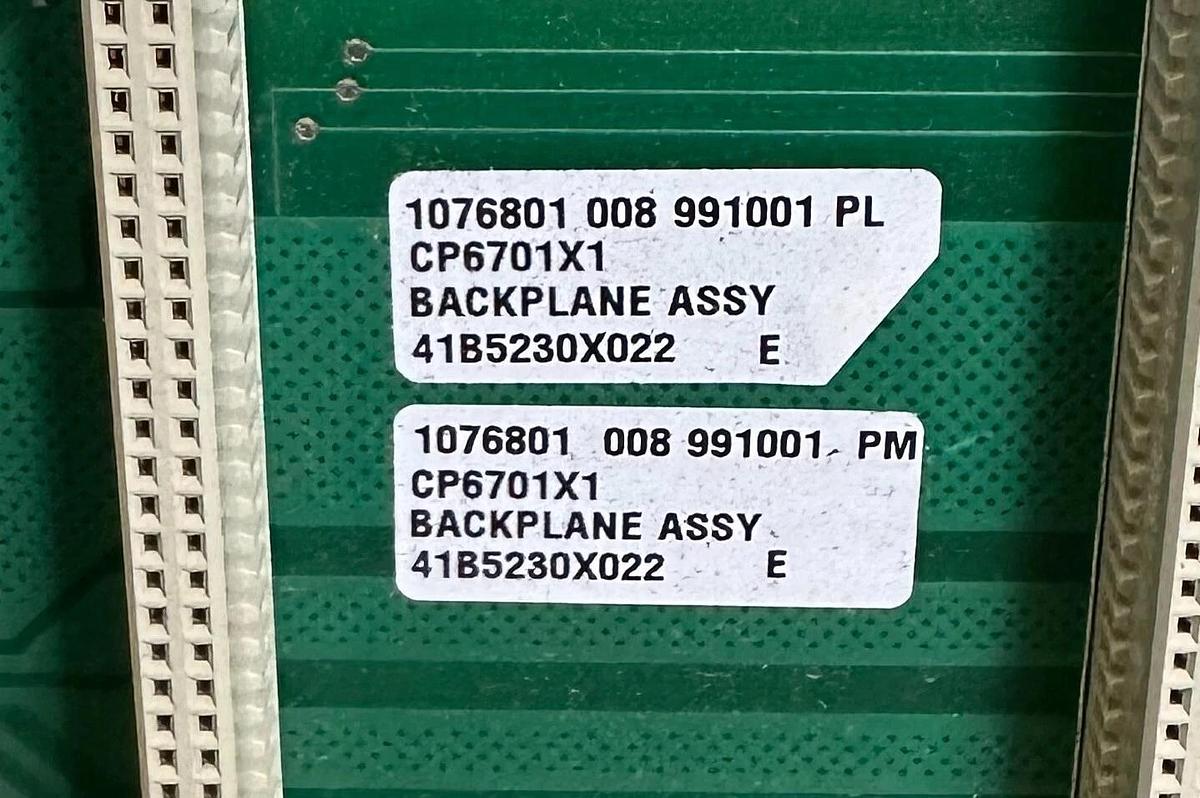 Used FISHER ROSEMOUNT CP6701-DA4 / CP6701DA4 I/O FILE RACK ASSEMBLY RIPAC 12P1905X012