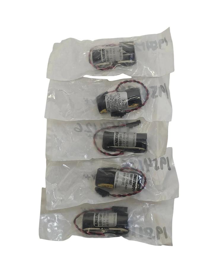 Used LOT OF 5 NEW ENERGY+ SB9758T BATTERIES 3.0V 2500mAHr 1771-XYC