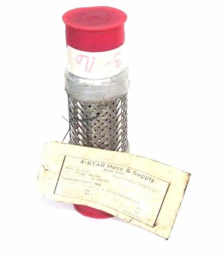 NEW 4 STAR HOSE & SUPPLY 1-1/2' X 7.5" HOSE W/ CSN-MPT-E-E
