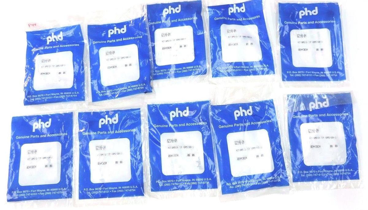 Used LOT OF 10 NEW PHD 62148-04 KIT: GRM2 (3) TIP (GRM2-SUB-1) 03443834