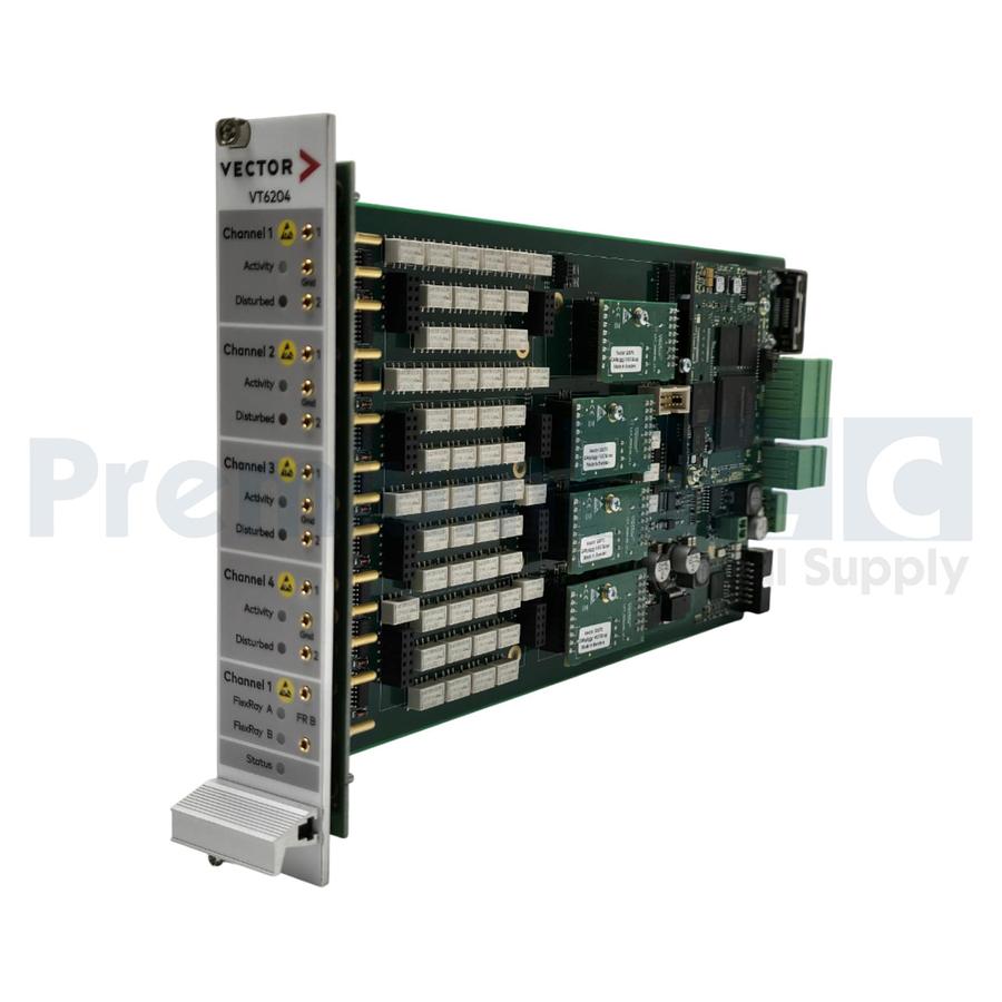 Used VECTOR VT6204 4-CHANNEL NETWORK MODULE W/(4)22070 FOR VT SYSTEM HIL TESTING NSNP