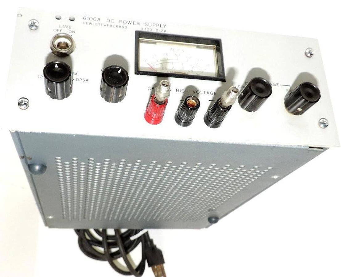 Used HEWLETT PACKARD 6106A DC POWER SUPPLY 0-100 0-.2A