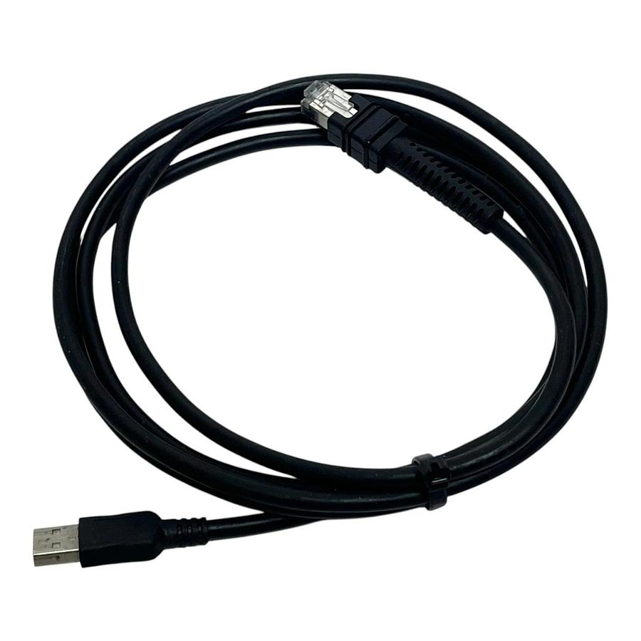 Used Zebra CBA-U46-S07ZAR USB Barcode Scanner Cable Shielded 7ft Rev B