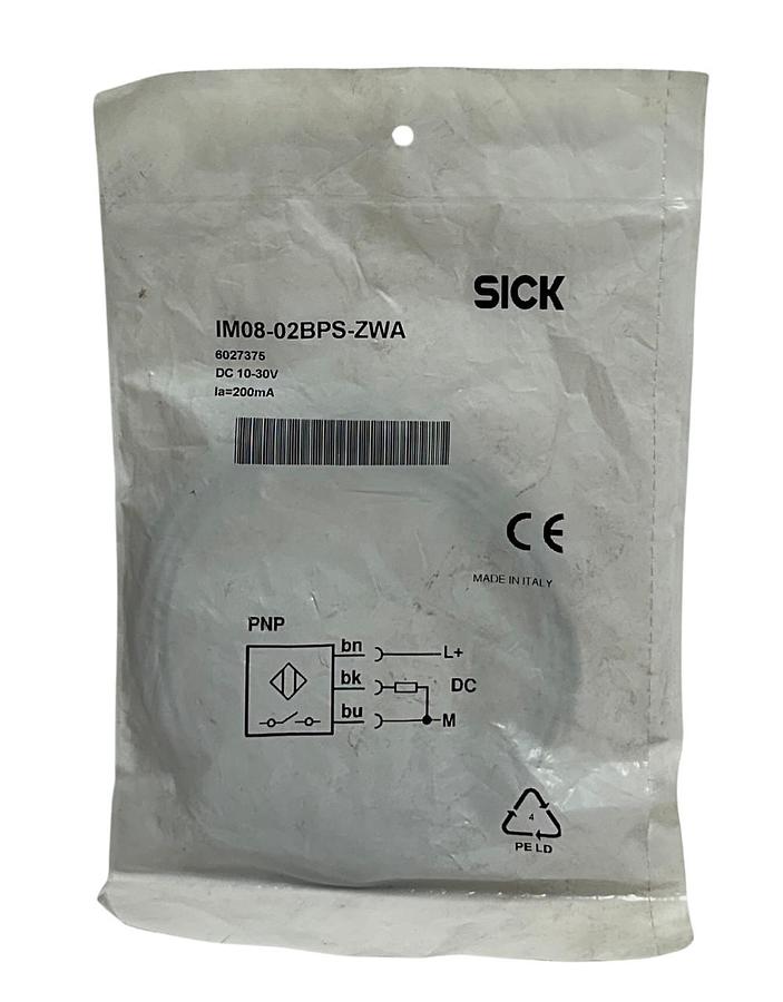 Used SICK IM08-02BPS-ZWA / 6027375 INDUCTIVE PROXIMITY SENSOR 10-30VDC 200mA NSFS