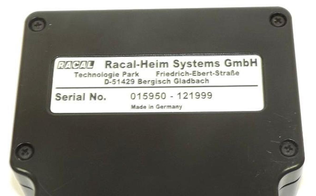Used RACAL-HEIM SYSTEMS GmbH DATaREC REMOTE CONTROL SERIAL NO. 015950-121999