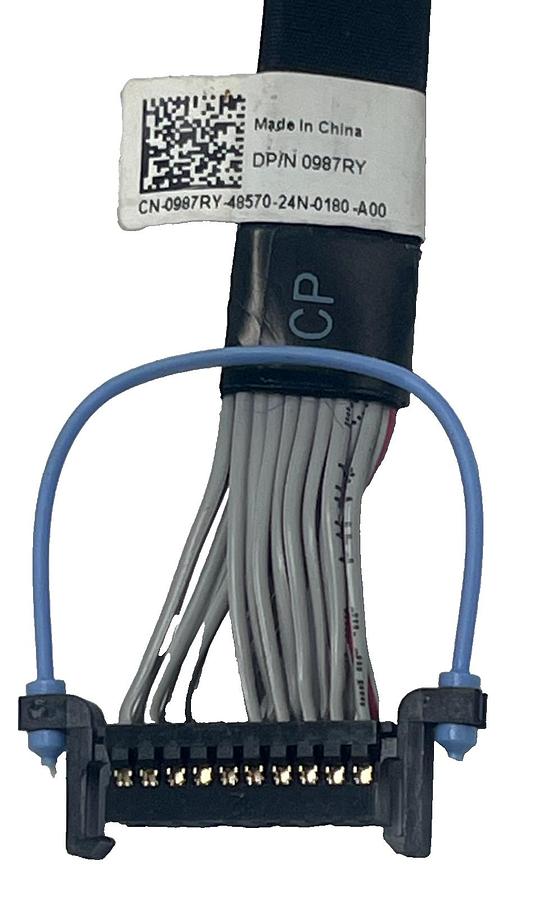 Used (2) DELL 0987RY 987RY PowerEdge T420 Video Graphics Adapter Signal Cable, NSNP