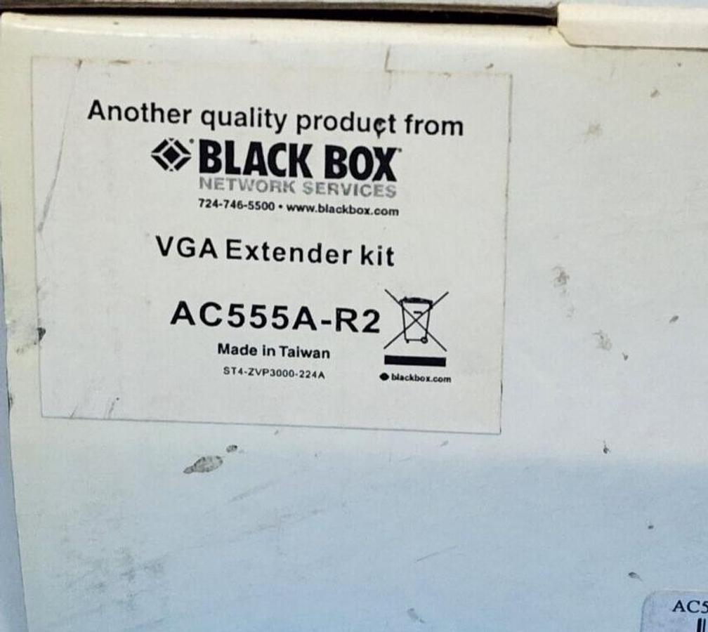 NEW BLACK BOX AC555A-R2 / AC555AR2 VGA EXTENDER KIT W/ AUDIO