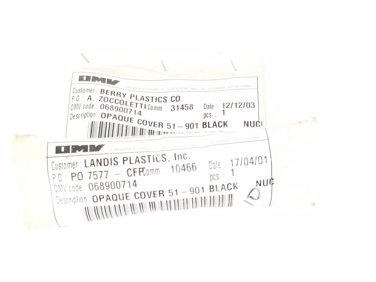 LOT OF 2 NEW OMV 068900714 OPAQUE COVER 51-901 BLACK