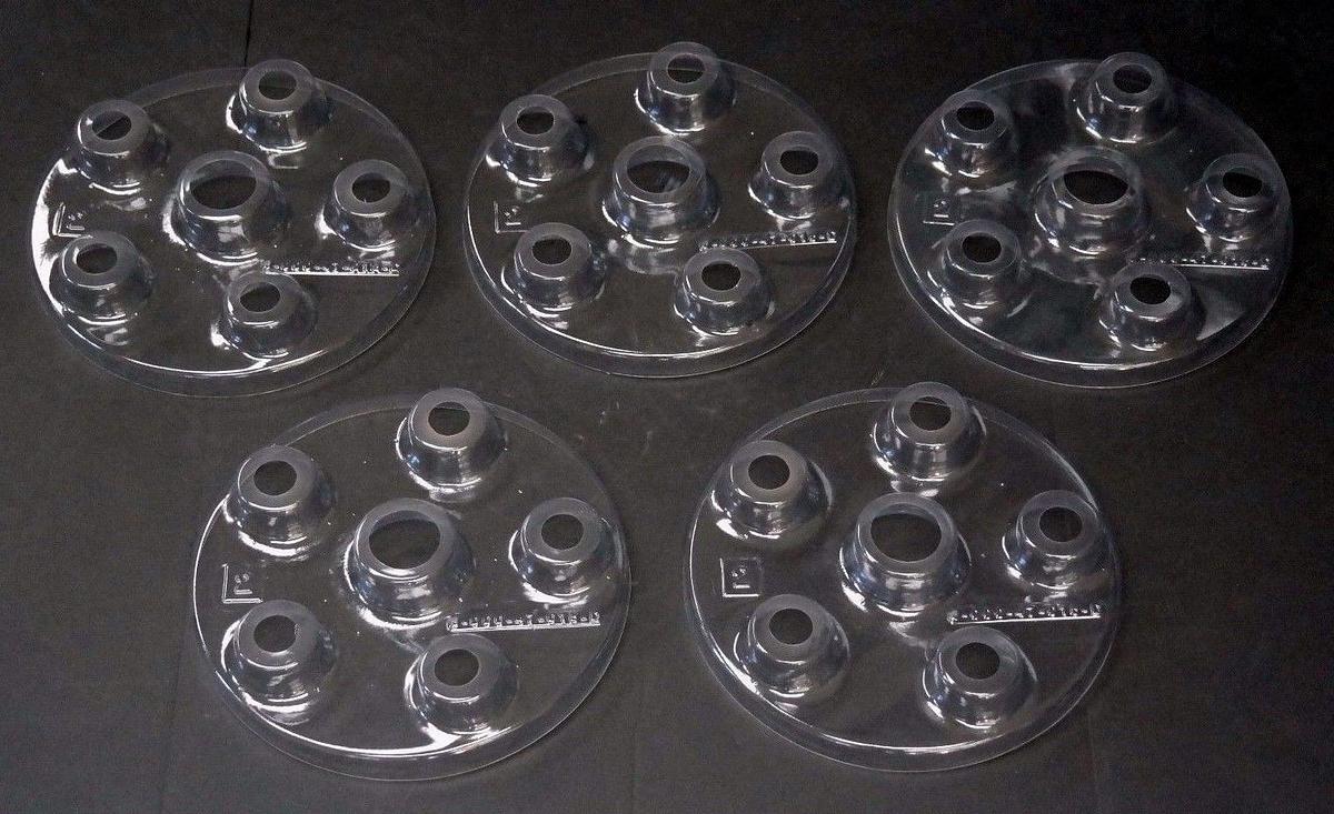 Used LOT OF 5 KRONES 8-000-47-015D SHIELD CARROUSEL 5 SEC BASE COVERS 800047015D