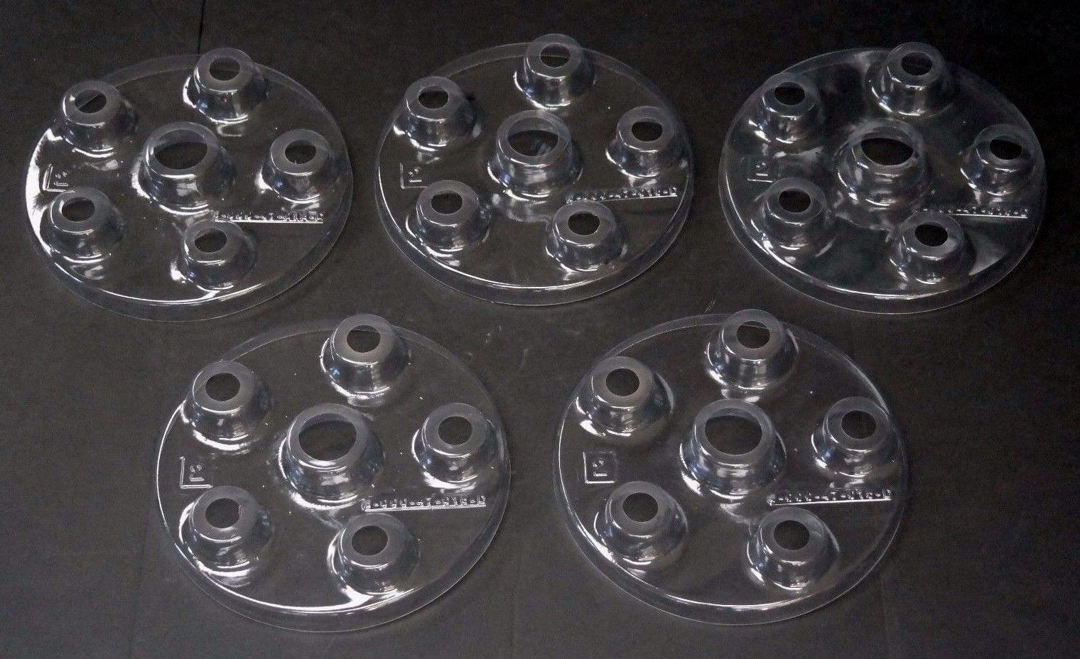 Used LOT OF 5 KRONES 8-000-47-015D SHIELD CARROUSEL 5 SEC BASE COVERS 800047015D