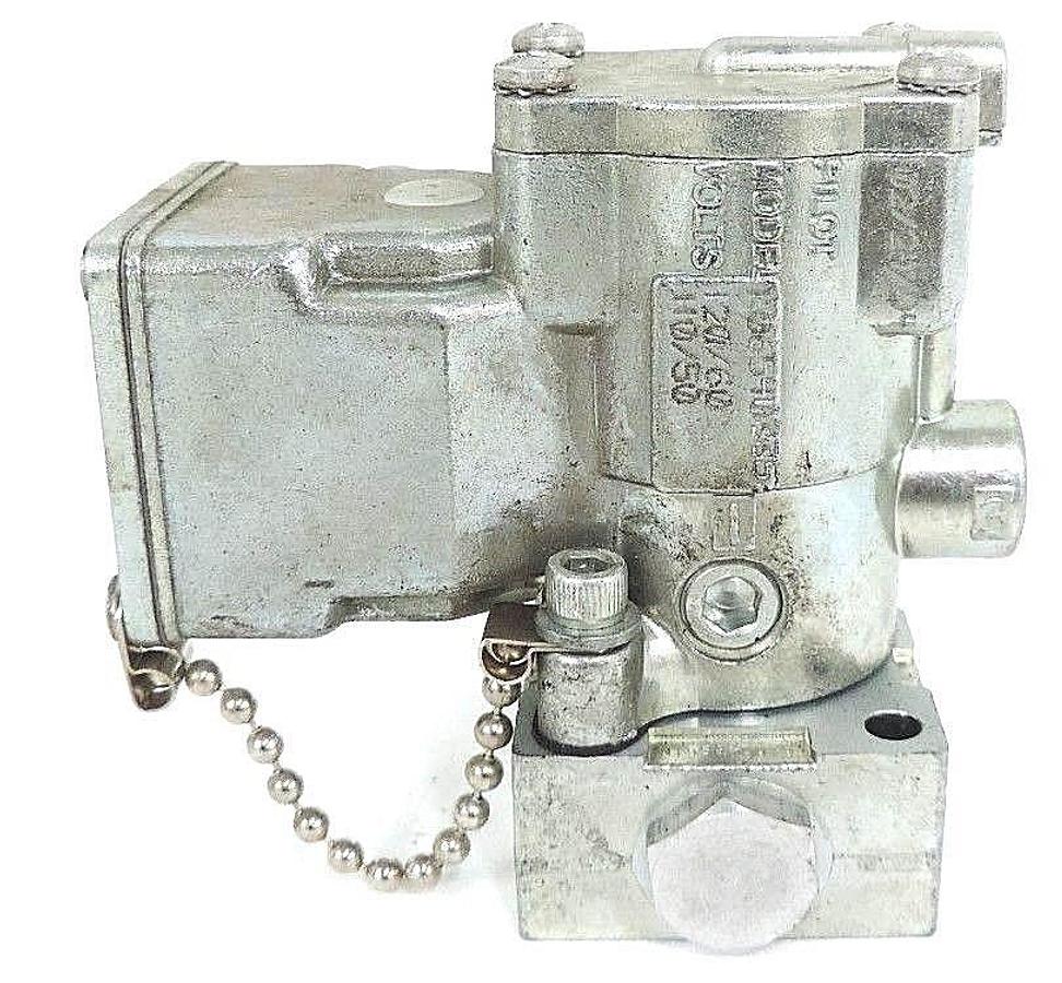 Used PARKER SCHRADER BELLOWS K065403353 SOLENOID VALVE 120/60 - 110/50 W/ MANIFOLD