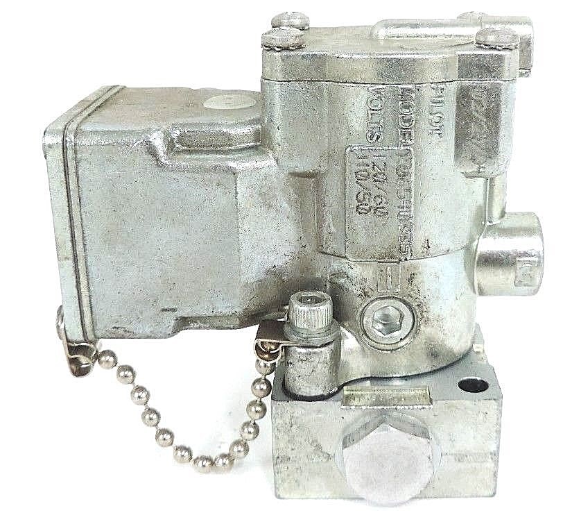 Used PARKER SCHRADER BELLOWS K065403353 SOLENOID VALVE 120/60 - 110/50 W/ MANIFOLD