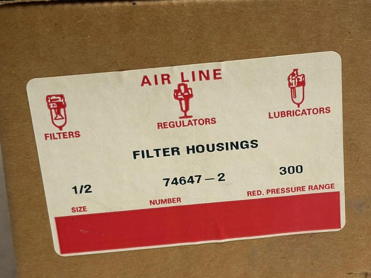 Used PSB General Air P-5P Compressed Air Filter Housing 74647-2 1/2" NPT 300 PSI