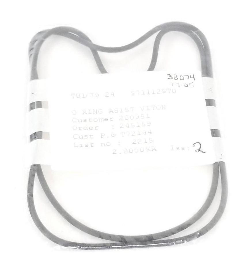 Used LOT OF 2 NEW WATERS 5711125TU O-RING AS157 VITON TU1/79 24
