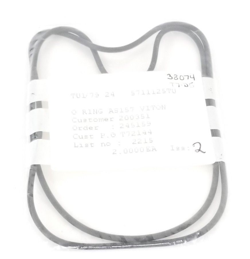 Used LOT OF 2 NEW WATERS 5711125TU O-RING AS157 VITON TU1/79 24