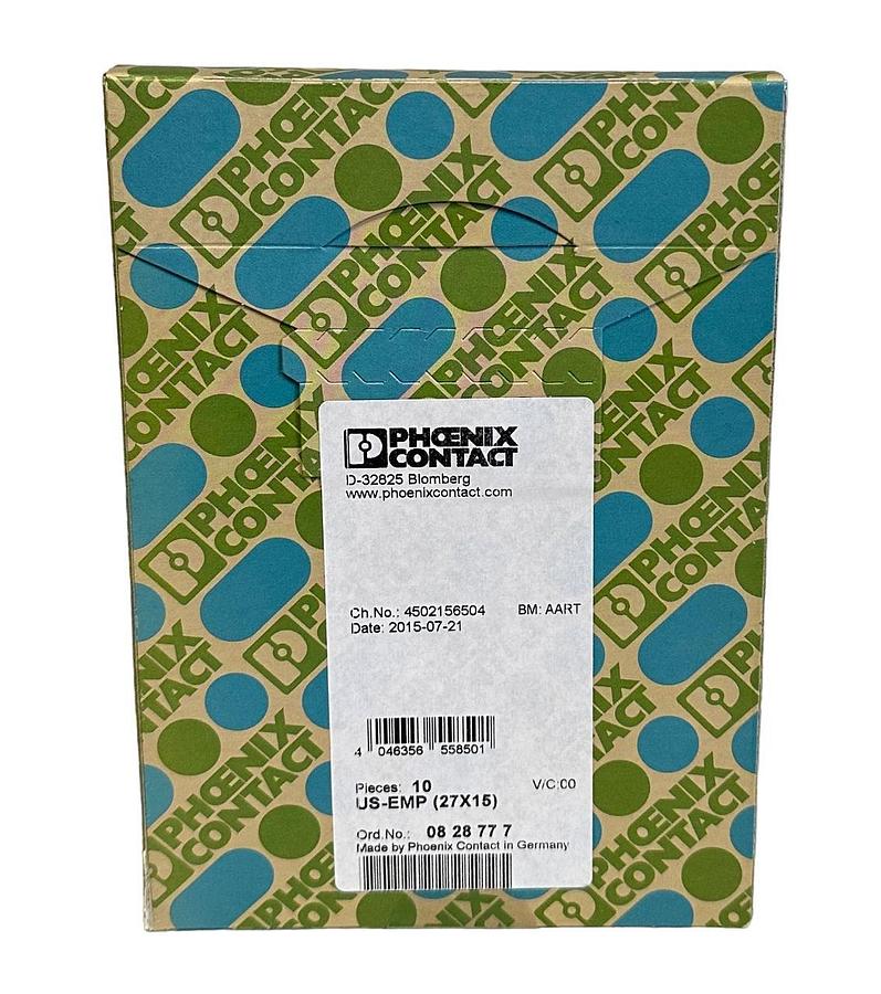 Used 10 NEW PHOENIX CONTACT US-EMP (27X15) THERMOMARK CARDS 08 28 77 7 / 0828777