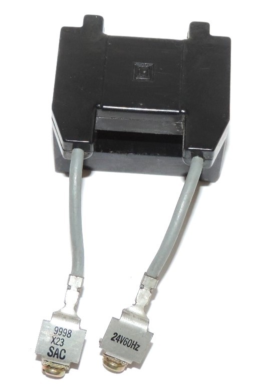 Used NEW SQUARE D 9998-X23-SAC RELAY COIL 24 V, 60 HZ, 9998X23 SAC