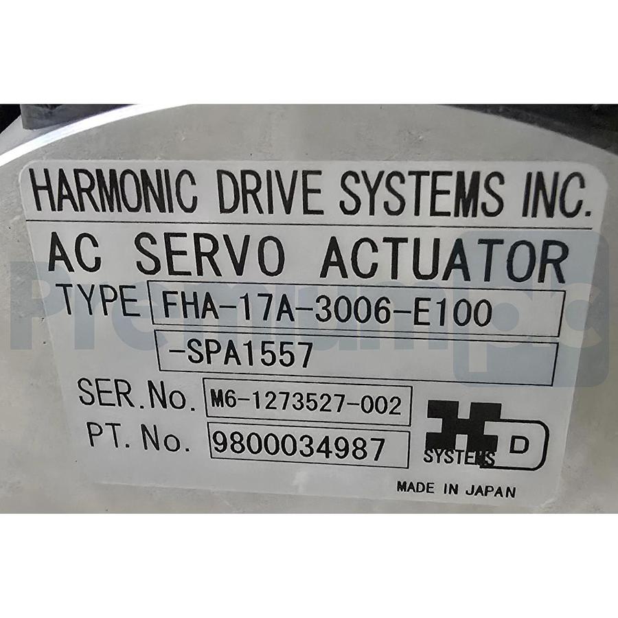 HARMONIC DRIVE SYSTEMS FH2000 AC SERVO ACTUATOR FHA-17A-3006-E100-SPA1557 350494