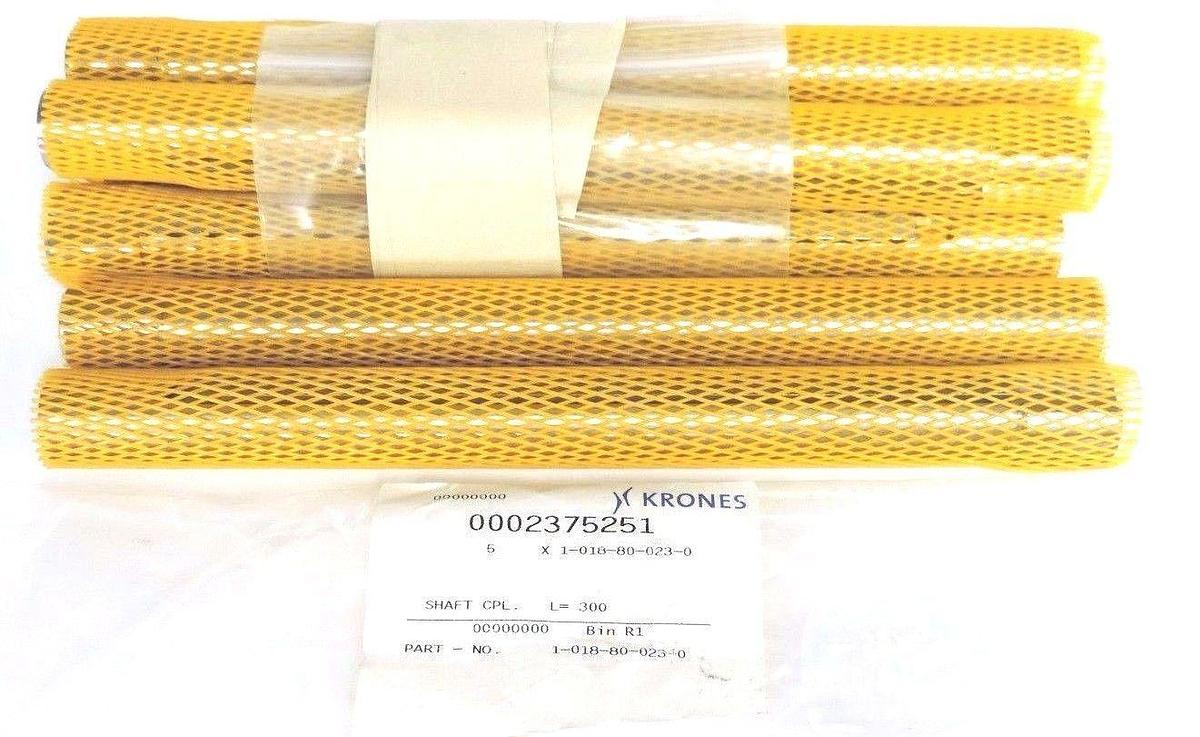 LOT OF 7 NEW KRONES 1-018-80-023-0 STAINLESS STEEL 1 IN WITH KEYWAY SHAFTS
