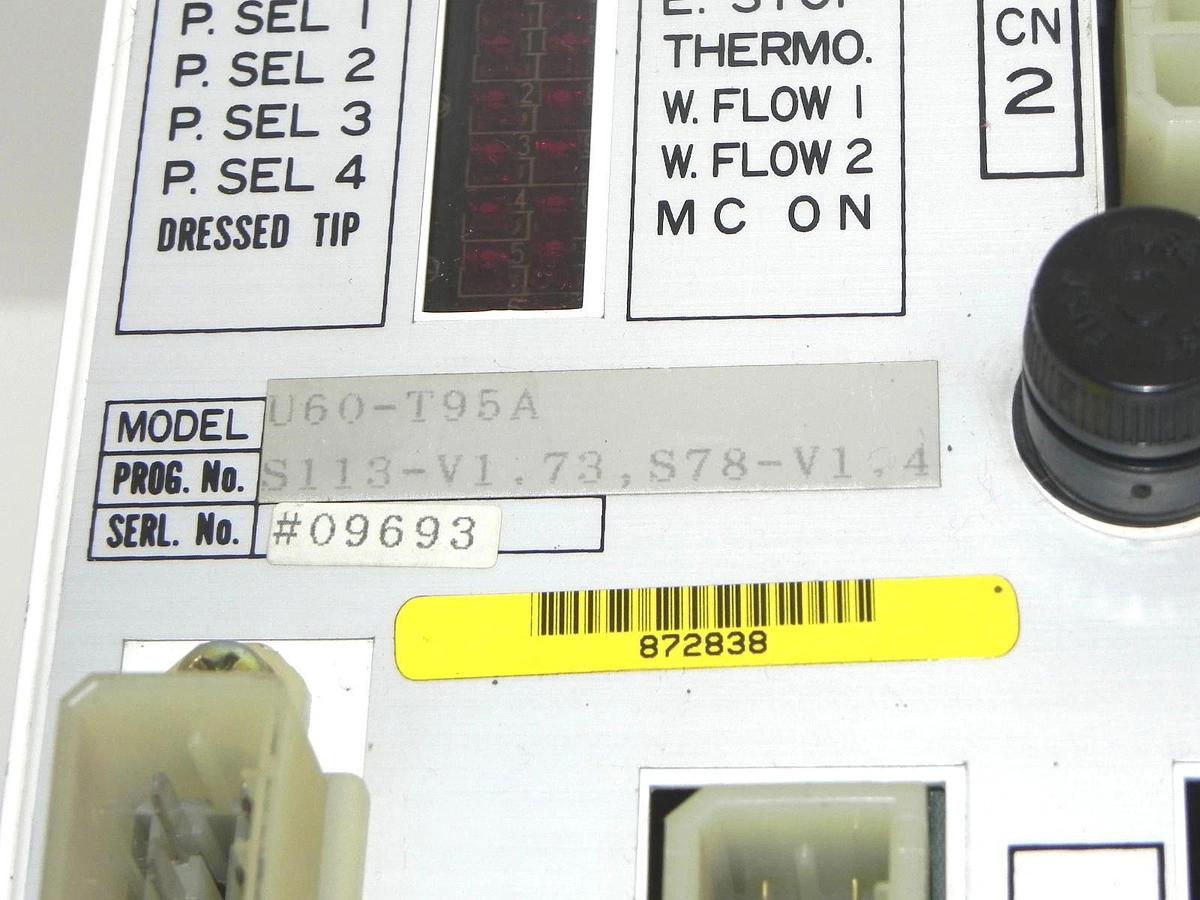 Used WELDING TECHNOLOGY CORP. U60-T95A TIMER FOR WELDING CONTROL U60T95A