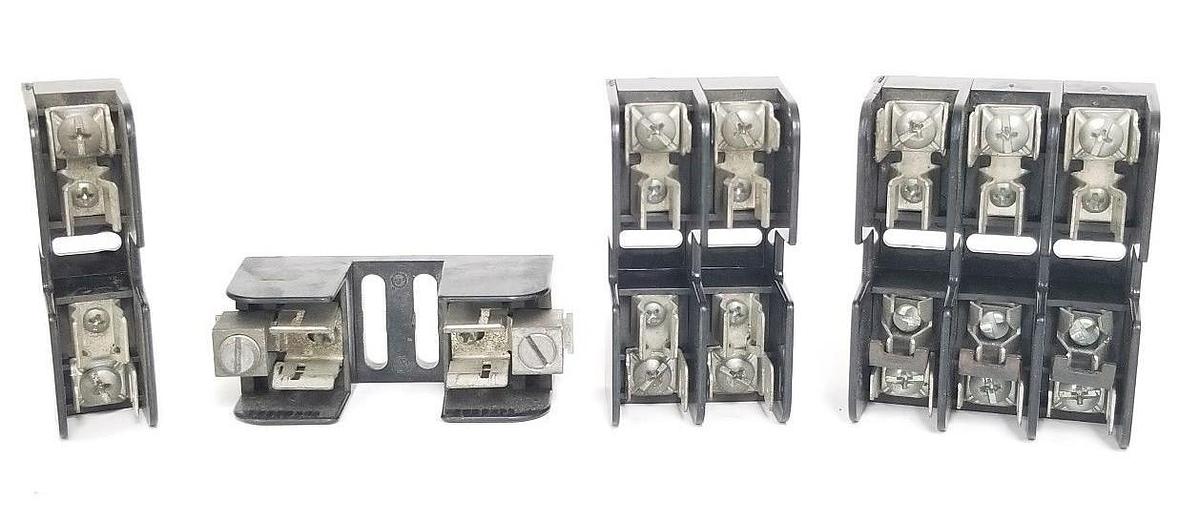 Used LOT OF 4 ASSORTED GOULD SHAWMUT FUSE HOLDERS 30323, 20306, 30322, 30323R